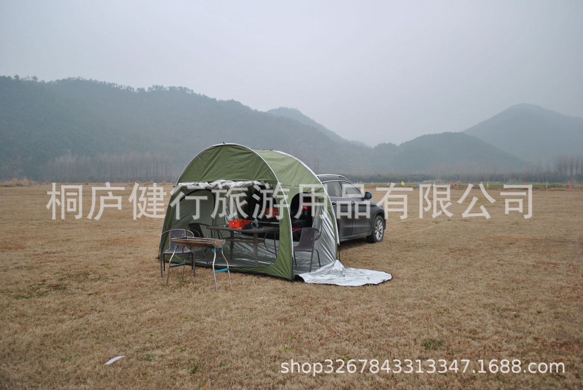 Cheap Goat Tents Outdoor Car Trunk Tent Sunshade Rainproof Tailgate Shade Awning Tent For SUV Car Self Driving Tour Barbecue Camping Tool   